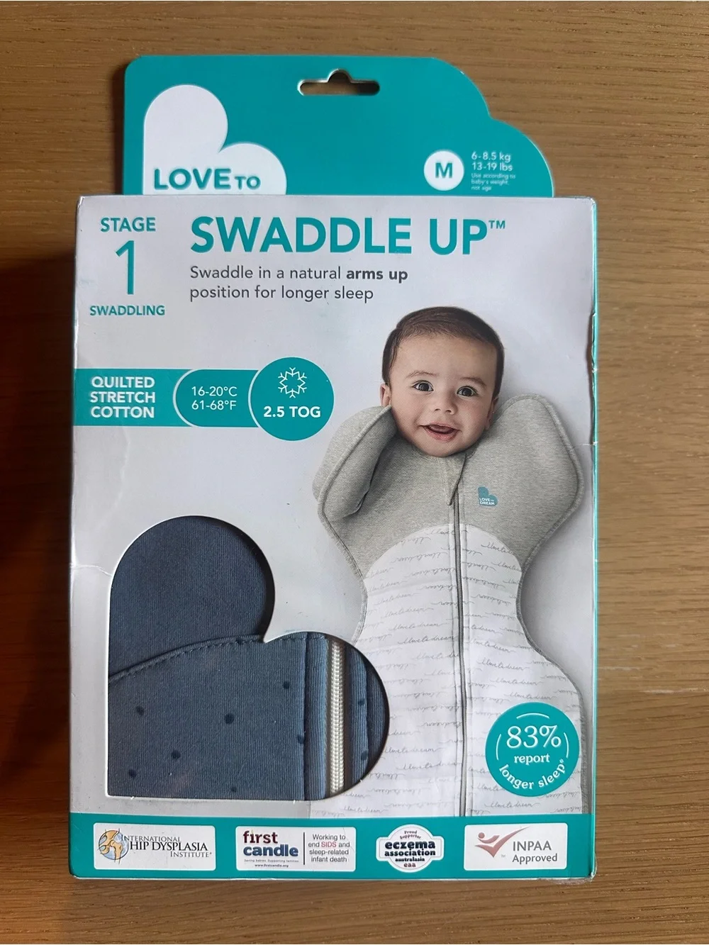 Love to Dream Swaddle Up Stage 1 Baby Swaddle - Blue